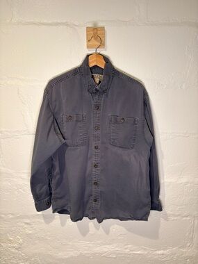 Duluth Trading Co Slate-Gray Work Shirt